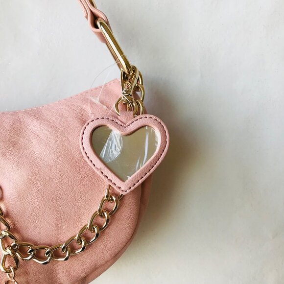 Juicy Couture Exclusive Rolling On Hobo Pink Diamond Shoulder Bag NWT - Picture 7 of 14